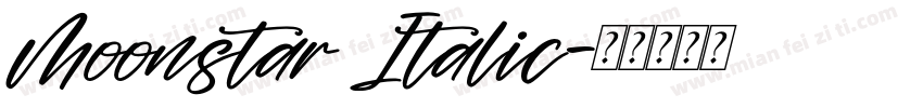 Moonstar Italic字体转换